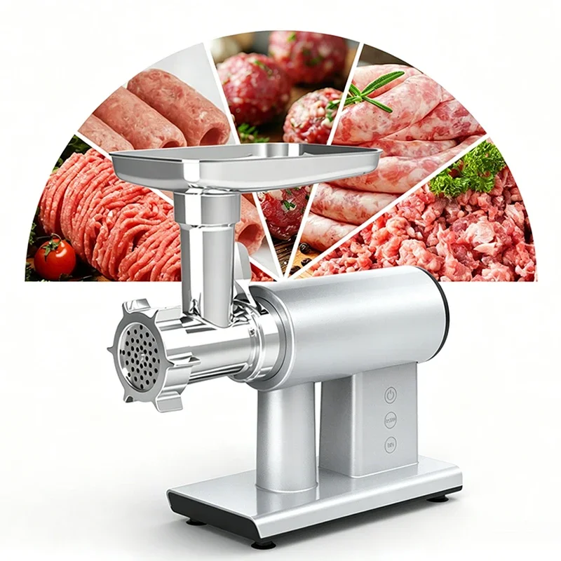 

500W Electric Meat Grinder, Stainless Steel Food Grinder with Sausage Stuffer, Quiet Electric Vegetable Chopper 220V