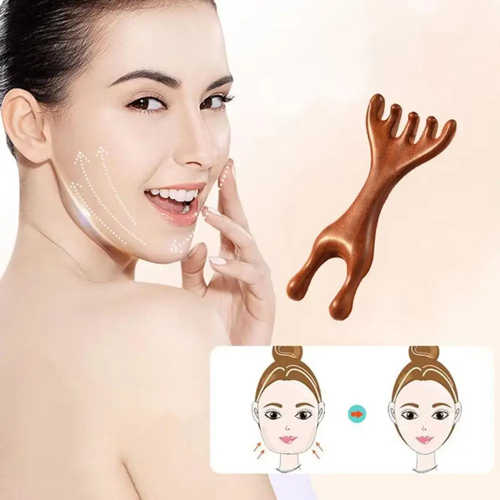 

New Six-Claw Massage Comb Deer Antler Scraping Massager Body Scalp Relaxation Tool Circulation Body Promote Whole Blood Q8A8
