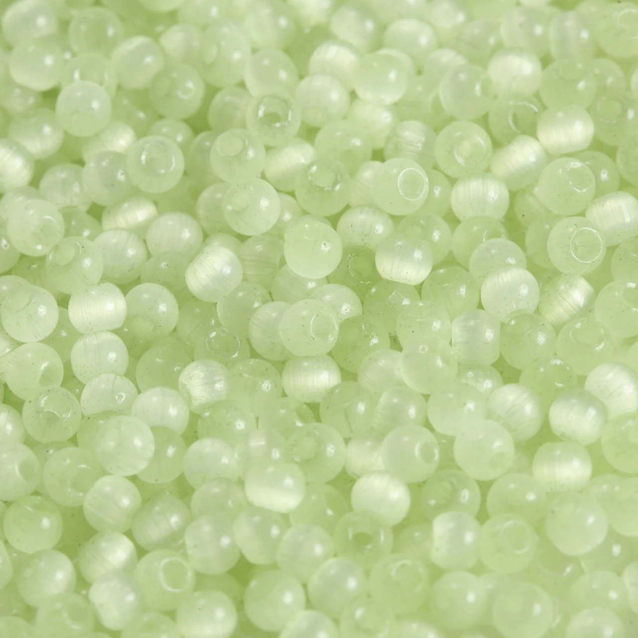 Cat Eye Glass Beads Round Glass Sparkling 4mm In Various Colors (blue, pink, yellow, green) For DIY Jewelry Making Wholesale