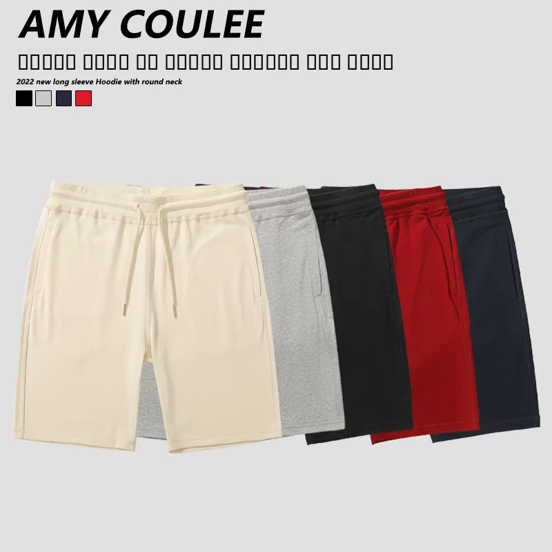 

American Sle Pure Cotton Men's orts Summer Large Size plus Size Fat Men's Sports Five-Quarter Beach orts