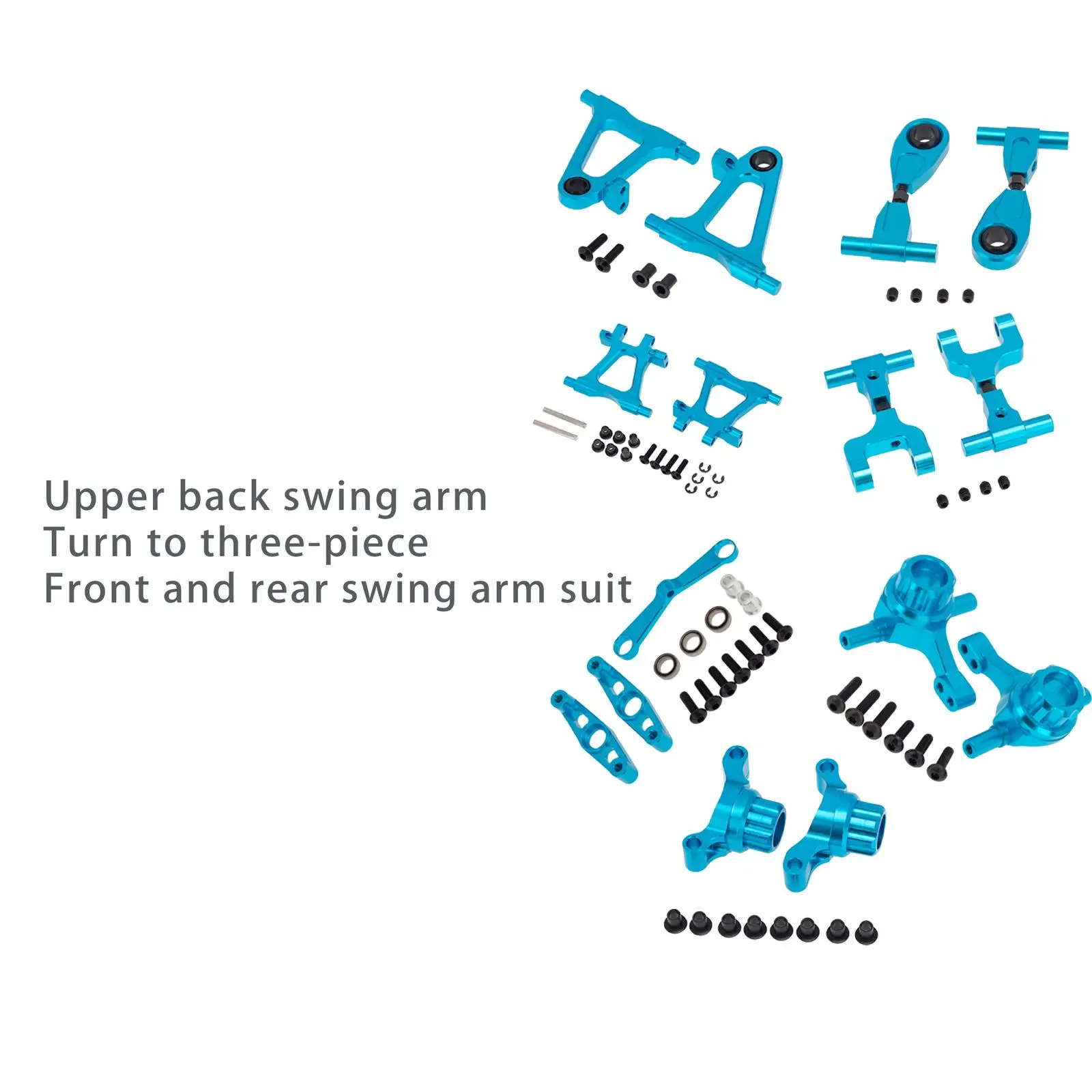 Auto RC Sostituire Parti per Tamiya TT02 1/10 Rock Crawler Monster Truck Modello di Auto Assemblaggio FAI DA TE Accessori di Ricambio Blu