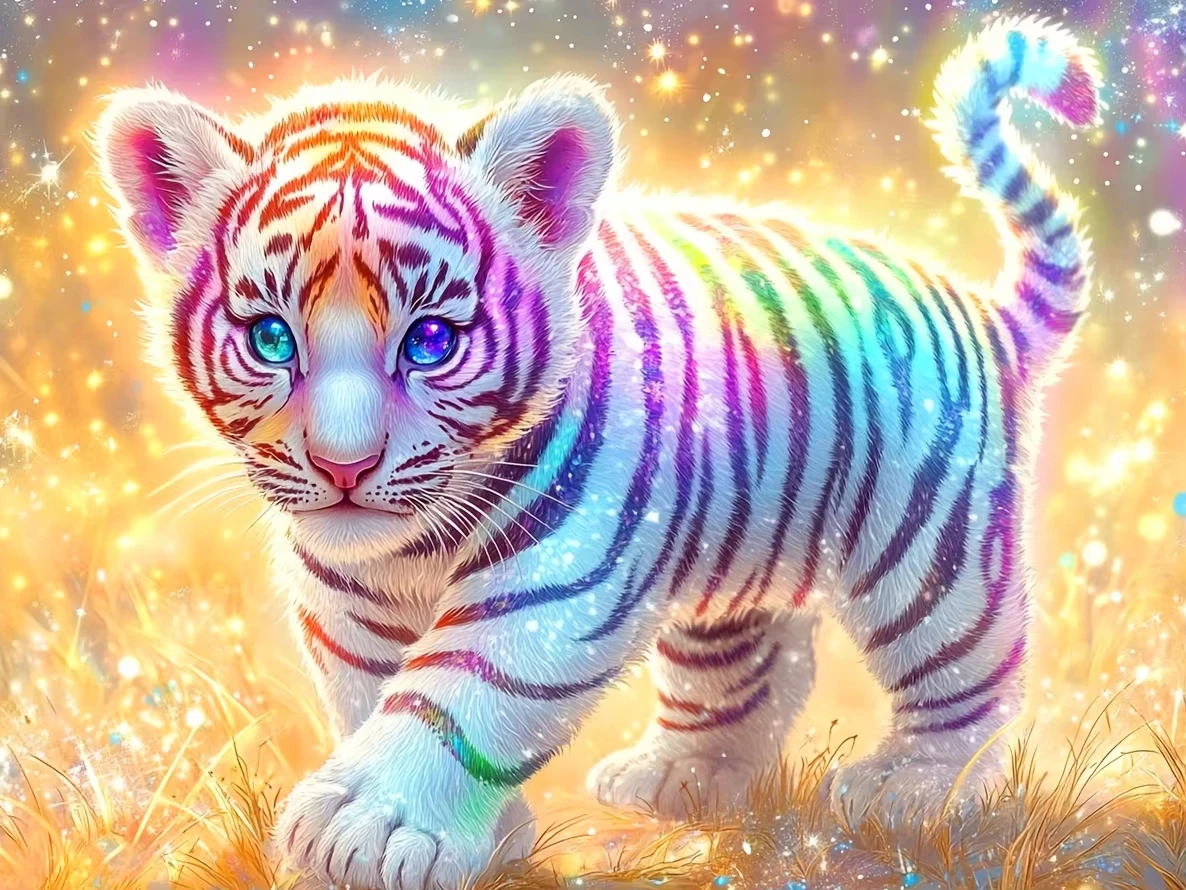 

Cute LittleTiger Animal 500/1000/1200/2000 PCS Jigsaw Puzzles Family Activity Games for Gameroom Bedroom Home Decor Gift