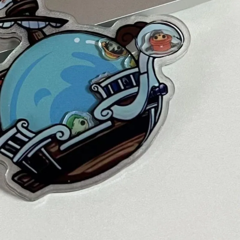 سلسلة مفاتيح أكريليك أنيمي للرجال والنساء ، حلقة مفاتيح كرتونية ، حقيبة ظهر مدرسية ، لوفي ، زورو ، دمية سانجي ، هدية ، 1 * *