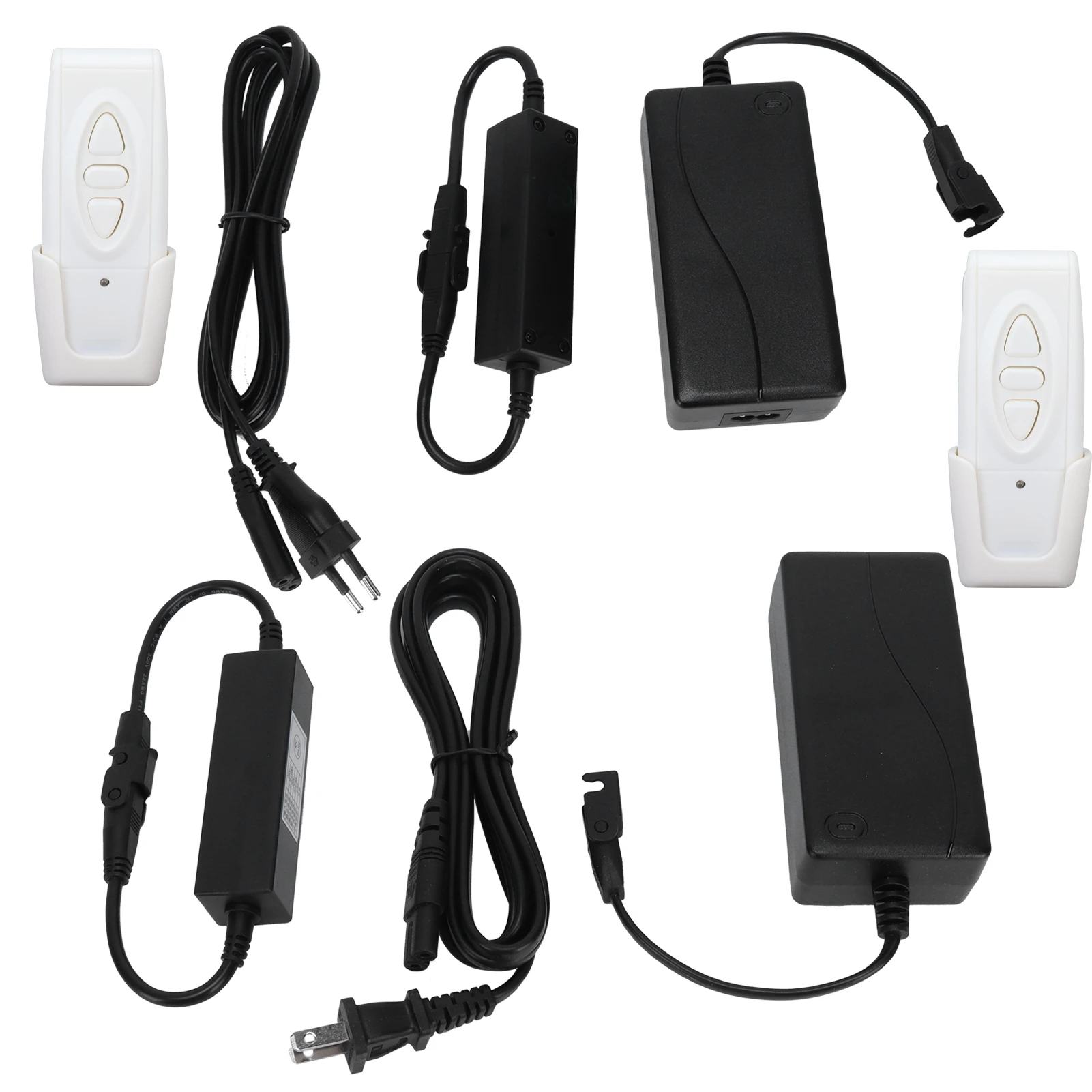 Controlador elétrico sem fio da mão, botão da cama, único motor, controlo a distância, 433.92, 100V-240V