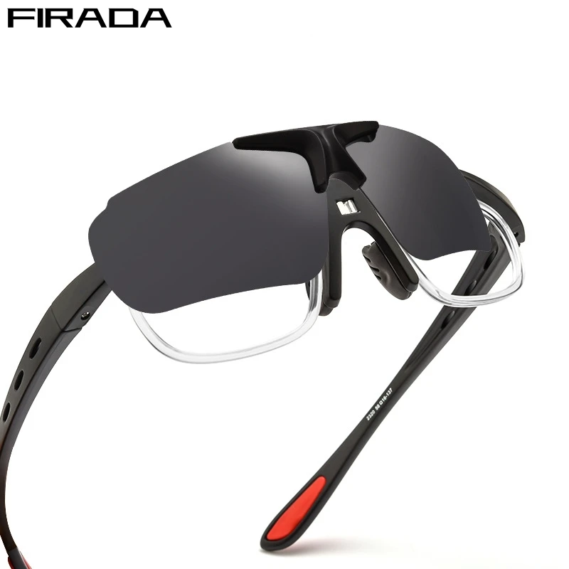 

FIRADA Fashion Sports Eyewear Women's Vintage Bicycle Polarized Eyeglasses New Optical Prescription Glasses Frame For Men 2320T