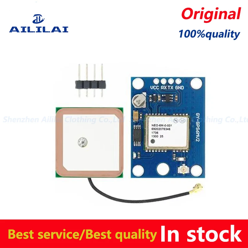 Yeni GY-NEO6MV2 NEO-6M NEO-7M NEO-8M GPS modülü NEO6M/7M/8M uçuş kontrolü ile EEPROM MWC APM2.5 arduino için büyük anten