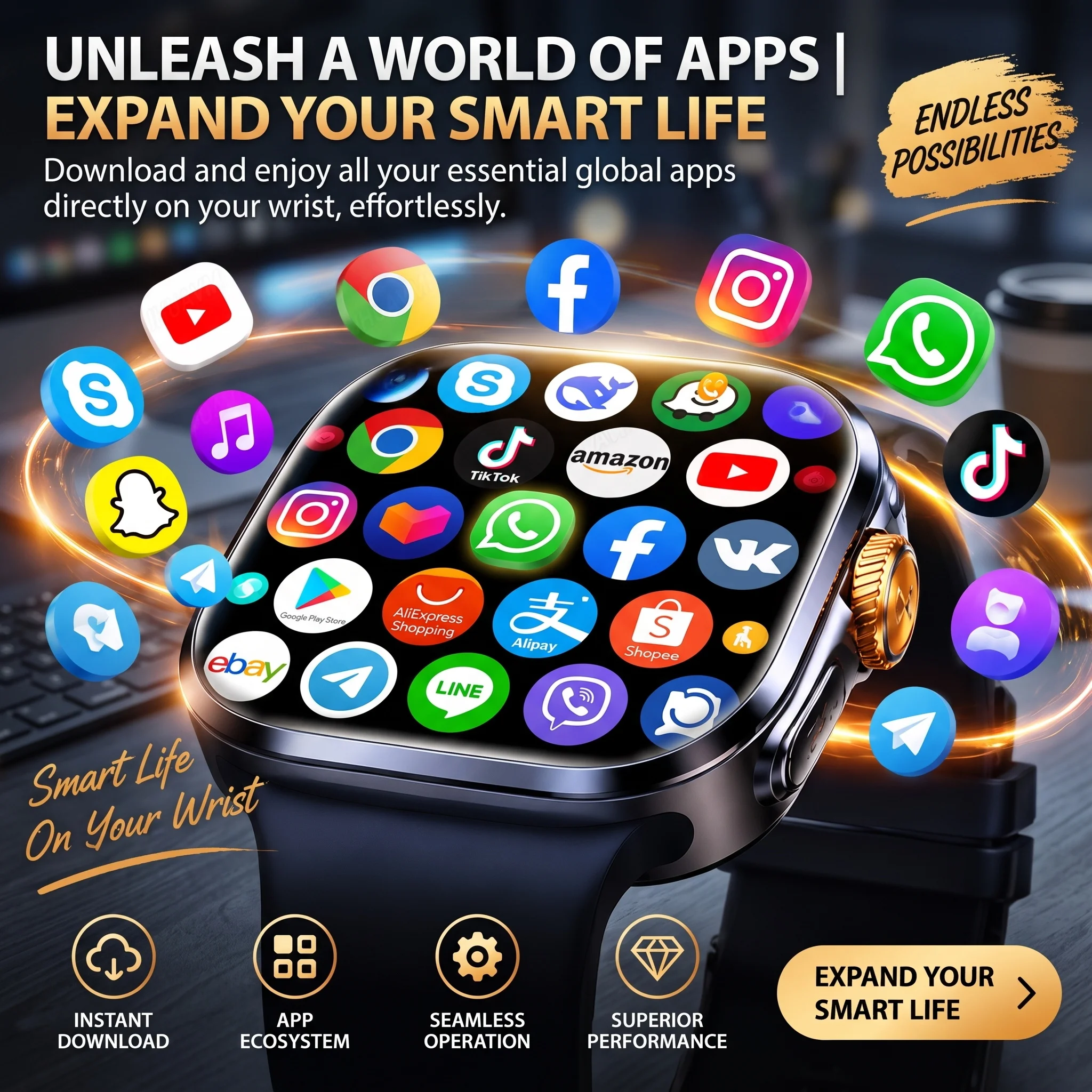 5G/4G Full Netcom SmartWatch 8GB+128GB SIM Card GPS Google Maps WiFi 4K HD Camera independent Video Call Google Store SmartWatch