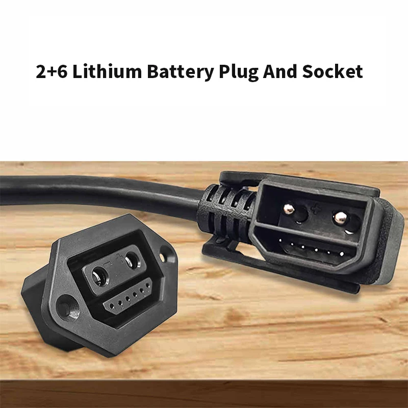2+6 to XT60/XT90 Lithium Battery Charging Connector Cable 2+6 Charging Port Plug Socket W Line 8Pin High Power Plugs Wire