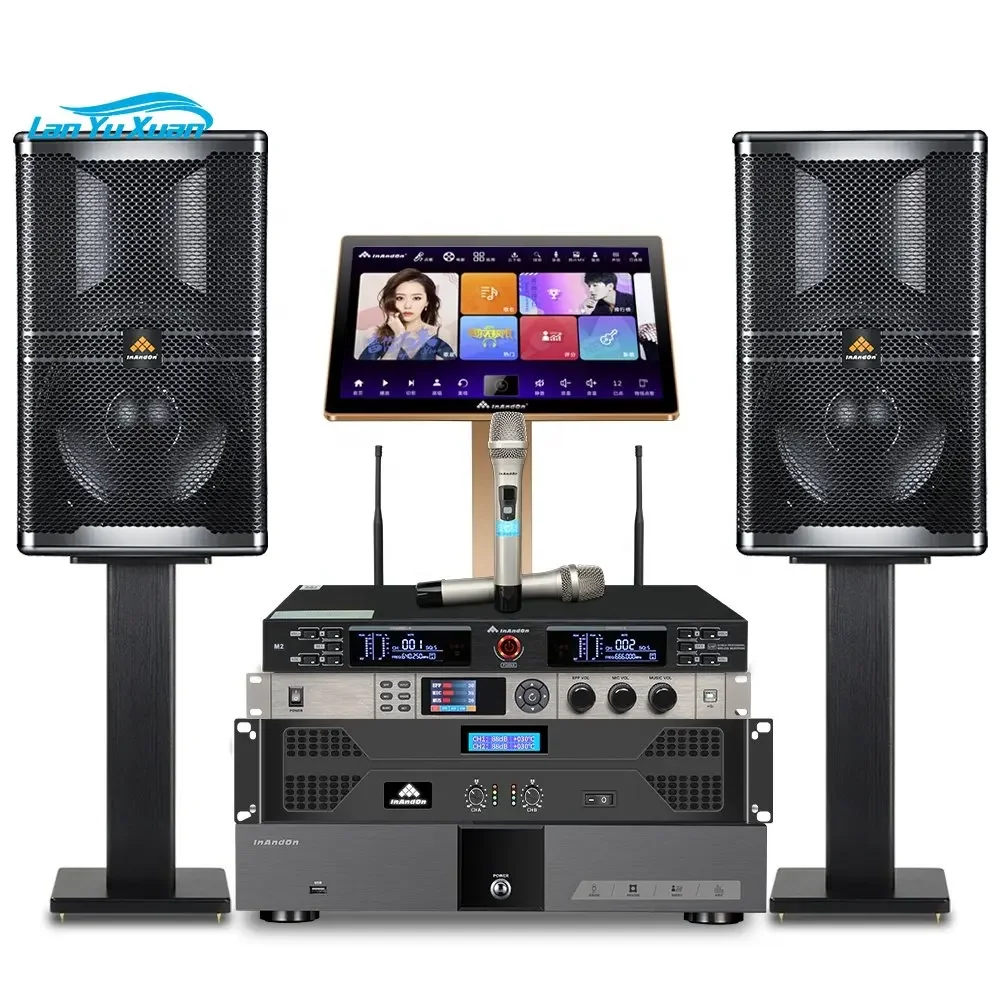 Professionele InAndon multifunctionele Magic Sing Karaoke Systeem Machine met Luidsprekers 8T 4K Hifi KTV Karaoke Speler set