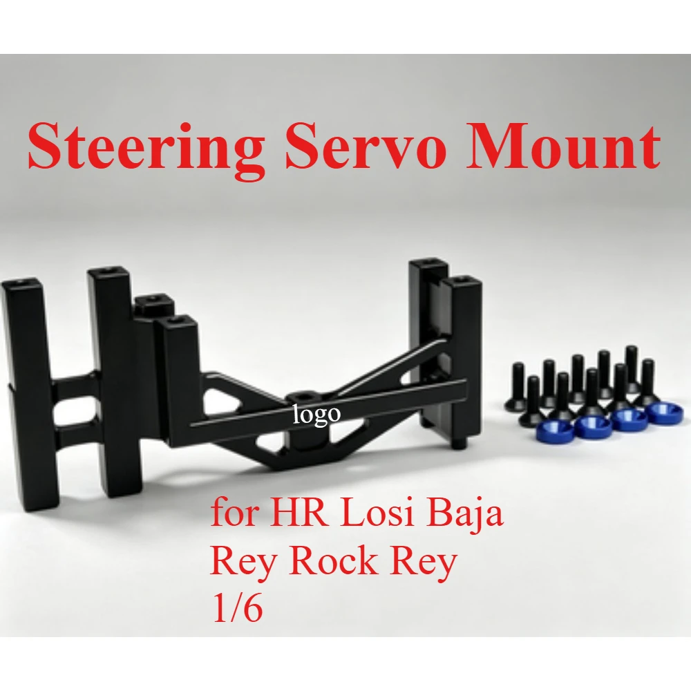 RC Desert Truck Steering Servo Mount custom size 1/6 Aluminum For LOSI Super Baja Rey Super Rock Rey RC Model Upgrade Hobby Part