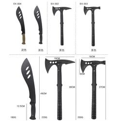 Battle Axe Plastic Dummy Model Camping Molle System Tactical Axe No Functional Tomahawk Toy Hunting Outdoor Products