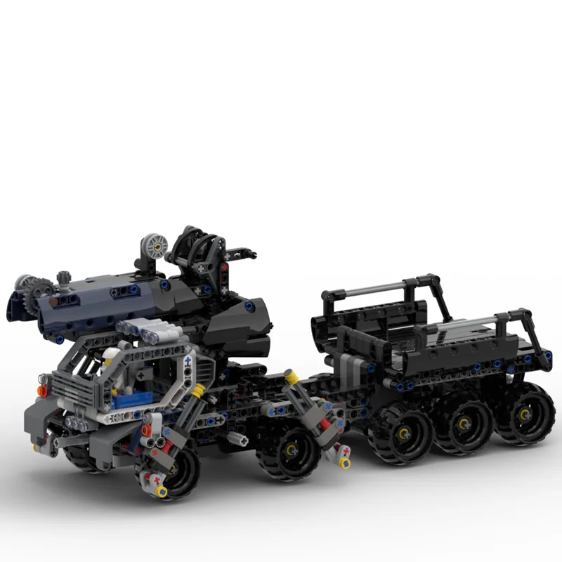 1131 ELEMENTÓW MOC Miejski Czarny Wielofunkcyjny Model Pojazdu Inżynieryjnego Technologia Klocki Konstrukcyjne Kreatywne Zabawki dla Dzieci Prezenty Świąteczne