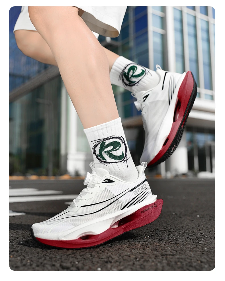 Herren-Sportschuhe, Laufschuhe mit Carbonplatte, Marathon-Sneaker für Herren, Rennschuhe, stoßdämpfende Sportschuhe für Damen. – Detail 26
