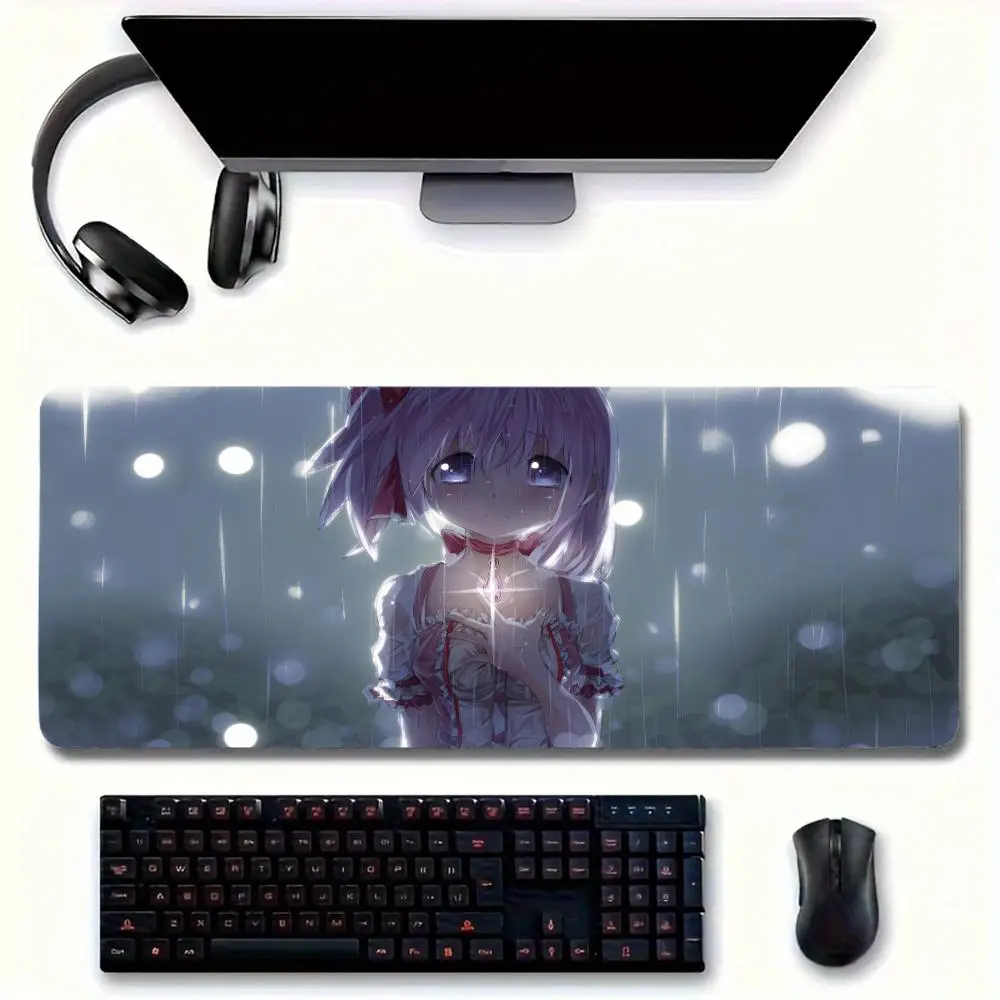 Sad Anime Girl  Mouse Pad Large Mouse pad for home office Waterproof desk pad Computer Mouse pad Keyboard pad gaming Mouse pad