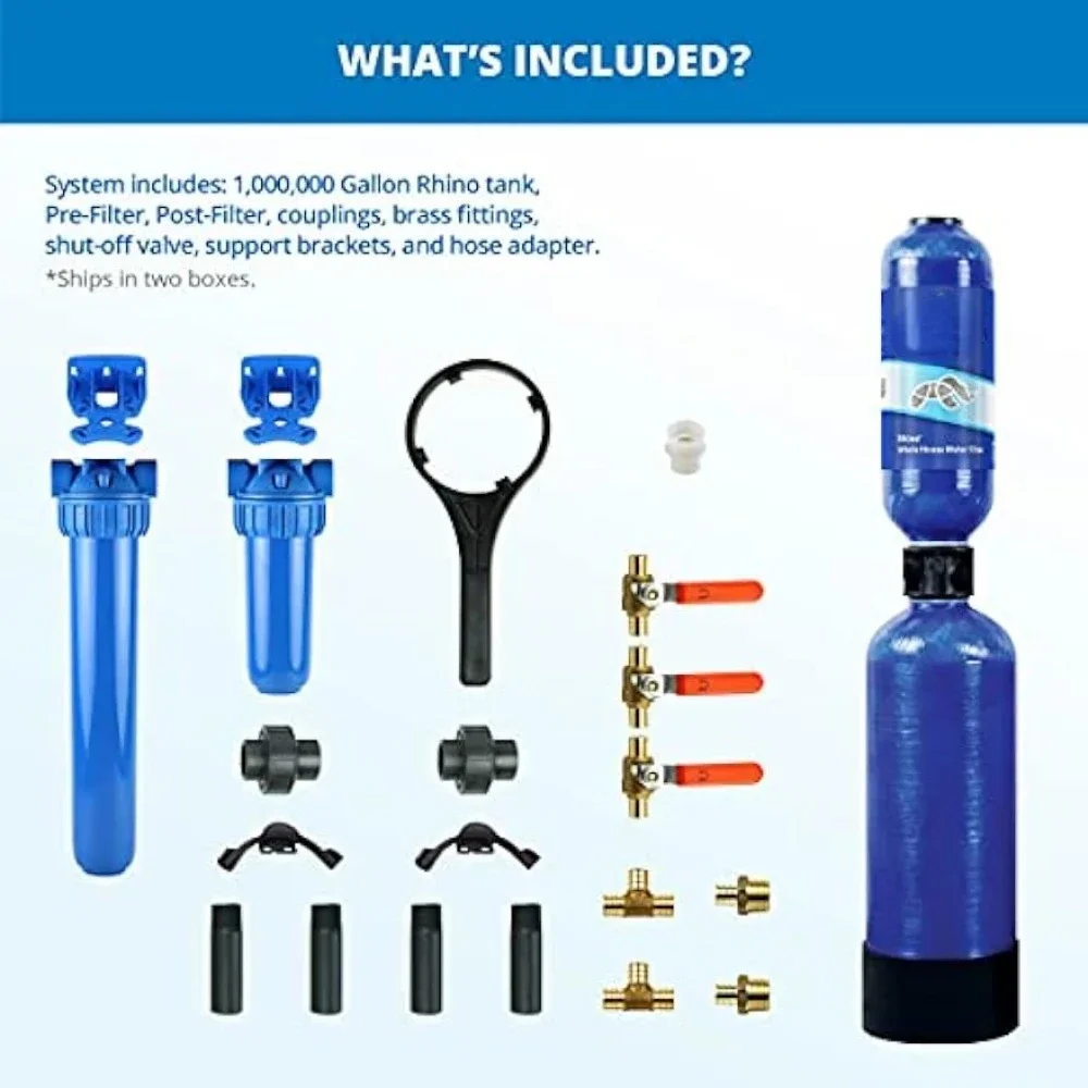 Hot sales Whole House Water Filter System - Carbon & KDF Home Water Filtration - Filters Sediment & 97% Of Chlorine