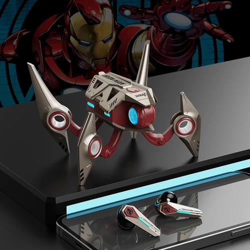 Imagen 1 del producto MARVEL PM01 Mecha Style Stereo (TWS) Auriculares Bluetooth con cancelación activa de ruido (ANC) para Android e IOS