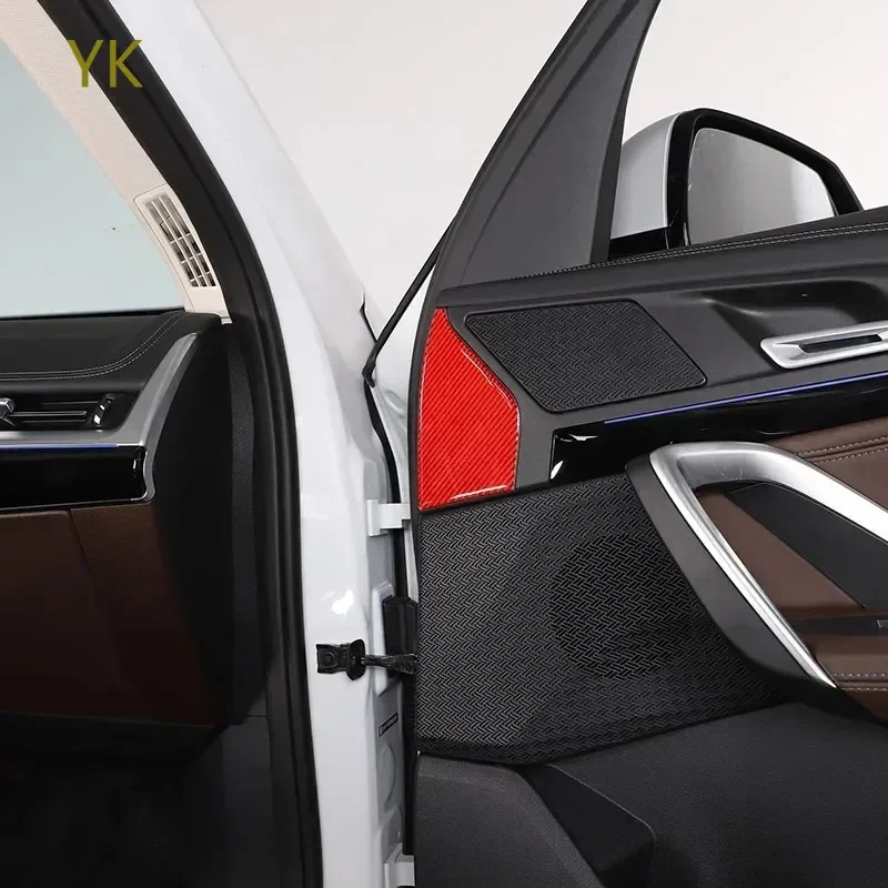 

For BMW X1 IX1 U10 U11 2023-2025 Soft Carbon Fiber Car Seat Memory Front Cover Trim Stickers Interior Car Accessories