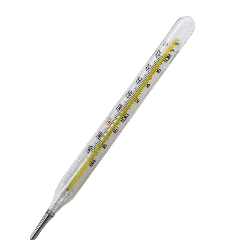 Thermomètre traditionnel sans mercure à double échelle, pour la maison, précision du verre, J6PC