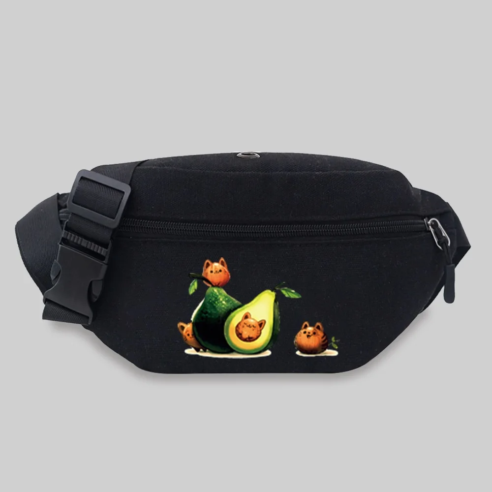 2022 Women\'s Waist Bag Men Chest Messenger Bags Outdoor Sport Crossbody Bag Avocado Series Pattern Travel Phone Purses Belt Bag