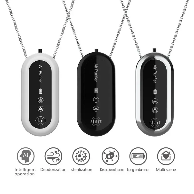 Nuevo Mini Purificador de Aire Portátil para el Cuello, Collar Purificador de Aire Pequeño