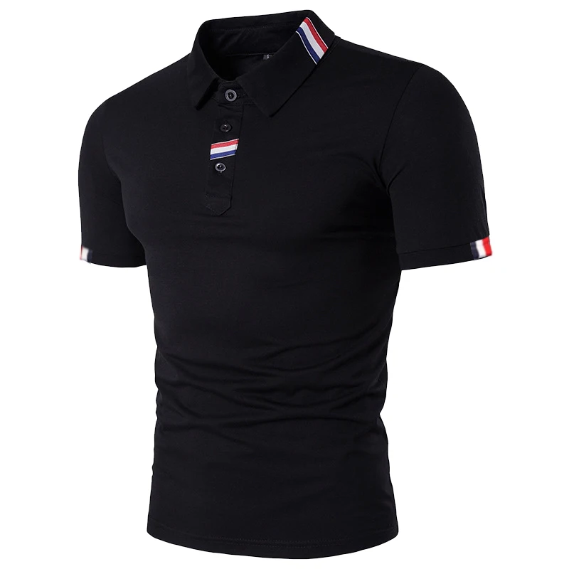 Men Polo Shirts New Summer Casual Breathable Short Sleeve Top Male Slim T-Shirt