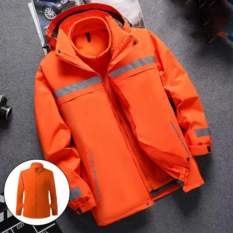 SPARDWEAR 3-in-1 Hi-Vis Work Jacket Yellow L 5