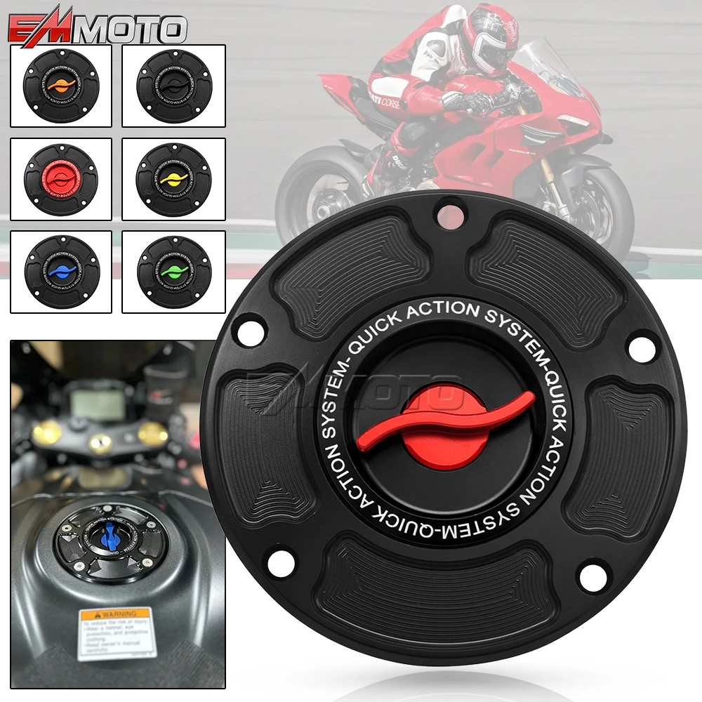 

Motorcycle Accessories Fuel Tank Cap CNC Aluminum Quick Release Cover For DUCATI PANIGALE 899 959 1199 1299 DIAVEL XDIAVEL