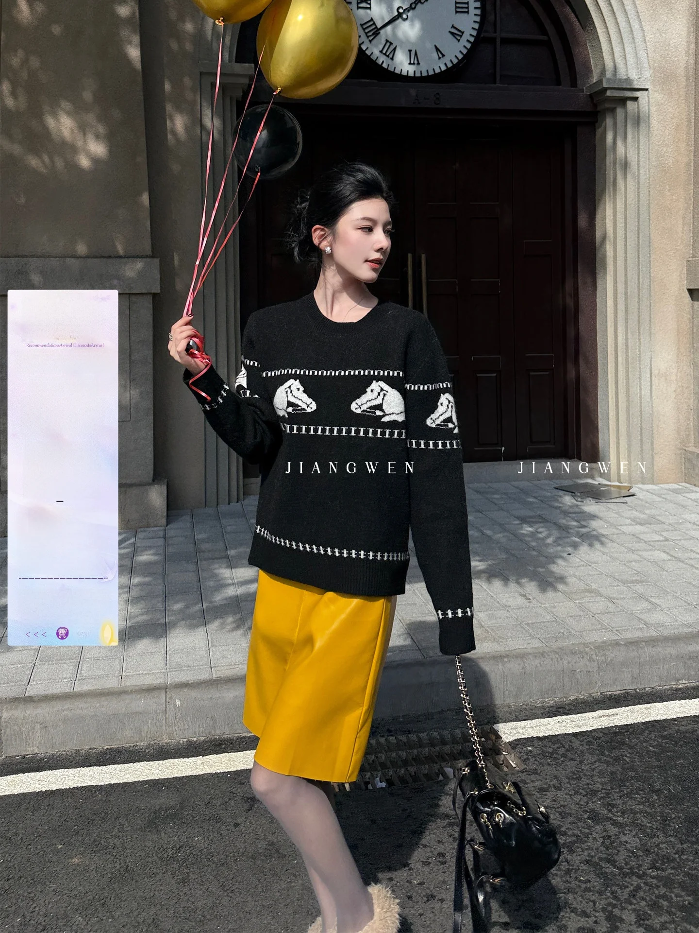 

Unique Knitted Bla Woolen Sweater Women's Loose Fit Long Sve Winter Faion Soft Polyester Acrylic Fiber 5% Wool 2025 New