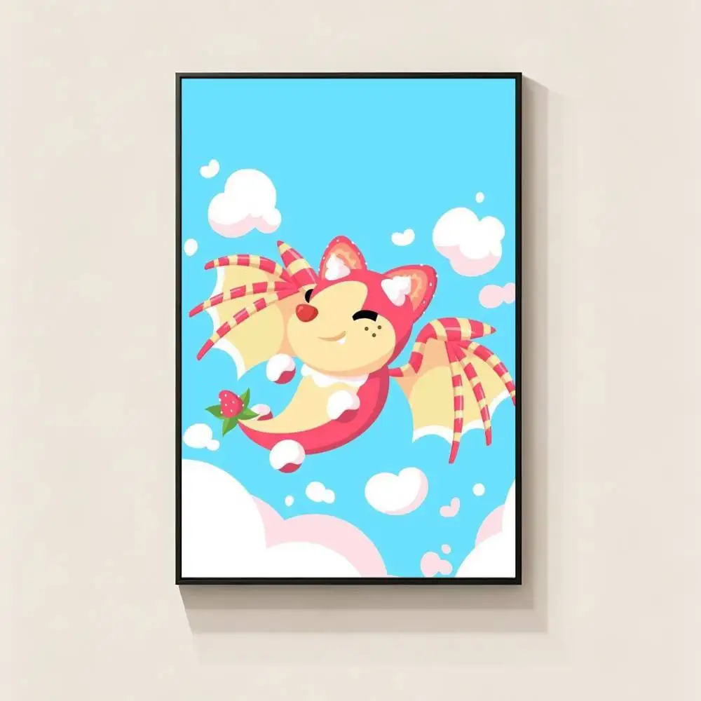 Game A-Adopts Me  Poster Picture Canvas Painting Wall Art Home Decoration Print For Living Room Decor