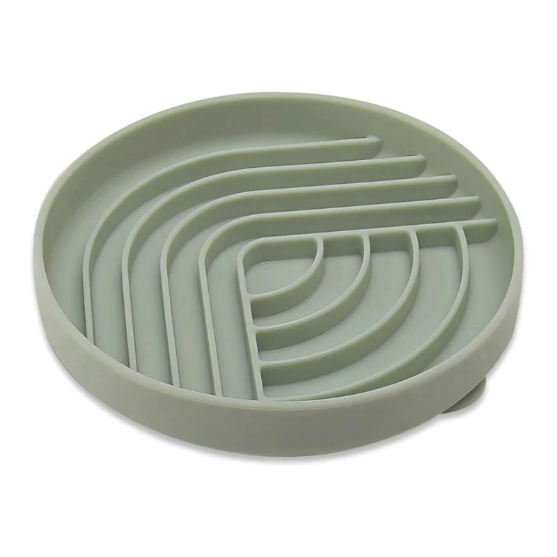 Slow Food Dog Bowl Silicone Jigsaw Bowl With Suction Cup Non-Slip Dog Food Bowl Slows Down Eating Speed Slow Food Bowl