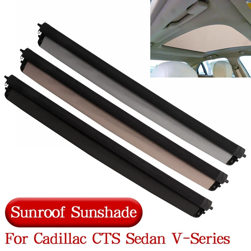 Car Panorama Sunroof Sunshade Curtain Cover Assembly For Cadillac CTS Sedan 2014-2019 V-Series 16-19 22926557 22926558 22926559