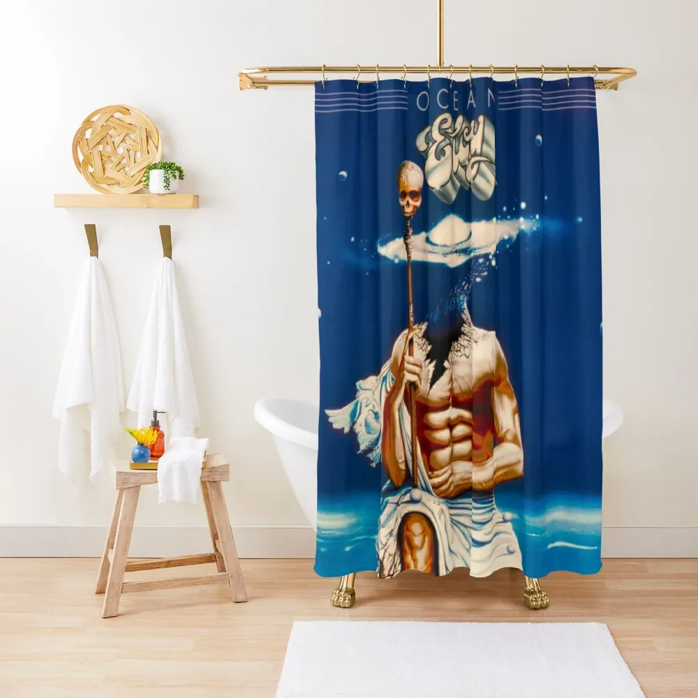 

Eloy - Ocean Shower Curtain For Bathroom Shower Luxury Bathroom Toilet Accessories Bathroom Shower Set Curtain