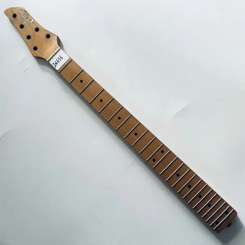 

IN636 Roasted Maple ST Guitar Neck Unfinished for Replace 24 Frets Genuine and Original EKO Vintages Model for DIY Authorised