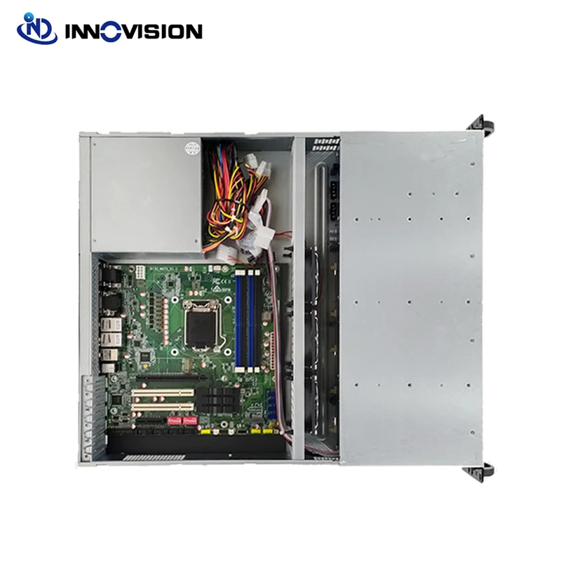 Imagem -03 - Suporte a Case do Servidor Hotswap 8bay Hdd 2u 520 mm Atx Psu M-atx 9.6 Abaixo da Placa-mãe Opcional 6g 12g Sata Sas Backplane