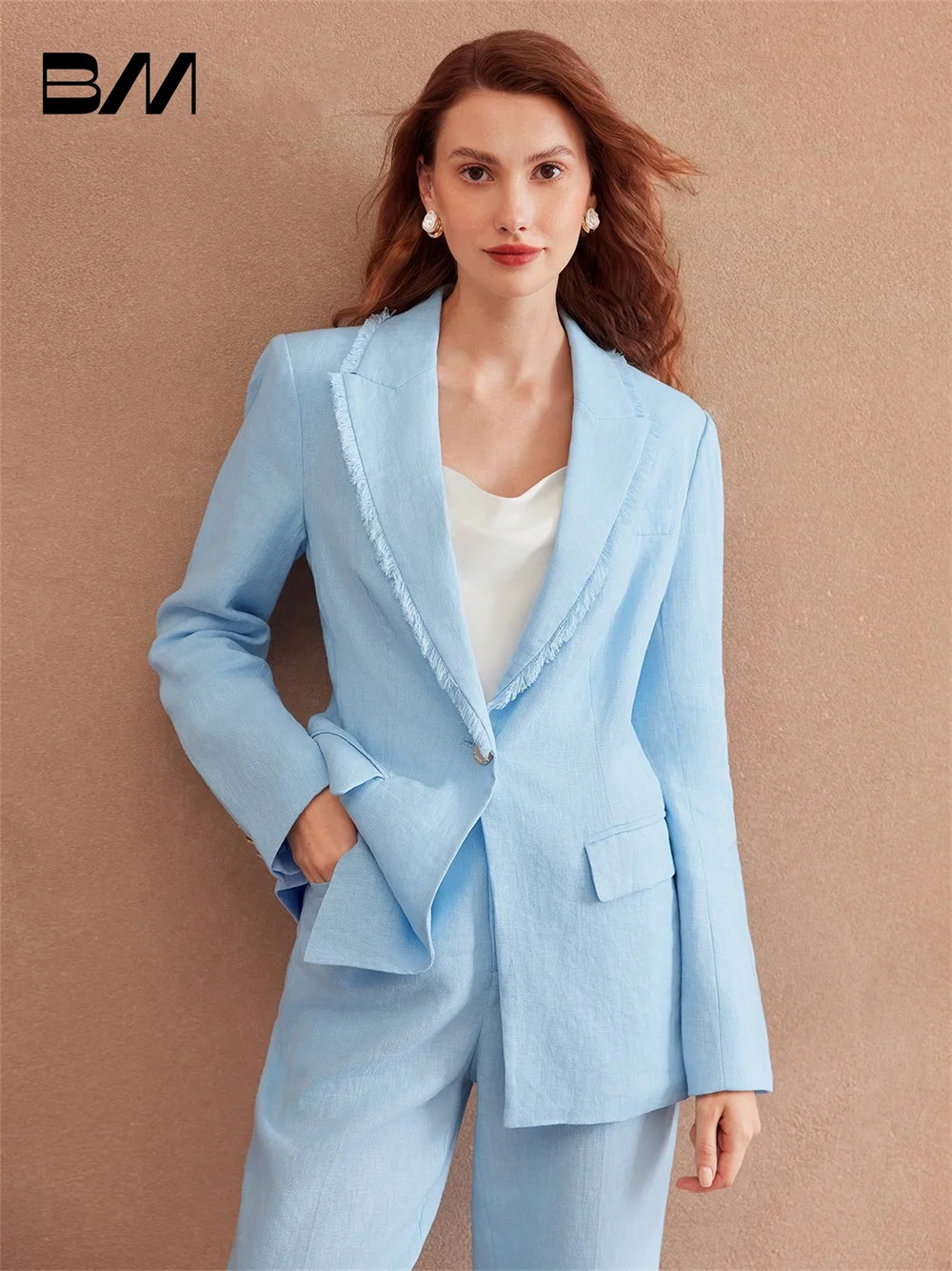 Light Blue Women's Suit Suit Blazer Classic 2 Piece Designer Wedding Tuxedo Special Occasion Prom Dress Formal Office Jacket