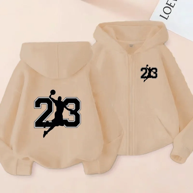 

Sporty Zipper Hoodies Fashionable Casual Jackets and Warm Tops for Autumn and Winter Are Suitable for Boys and Girls Aged 3 To12