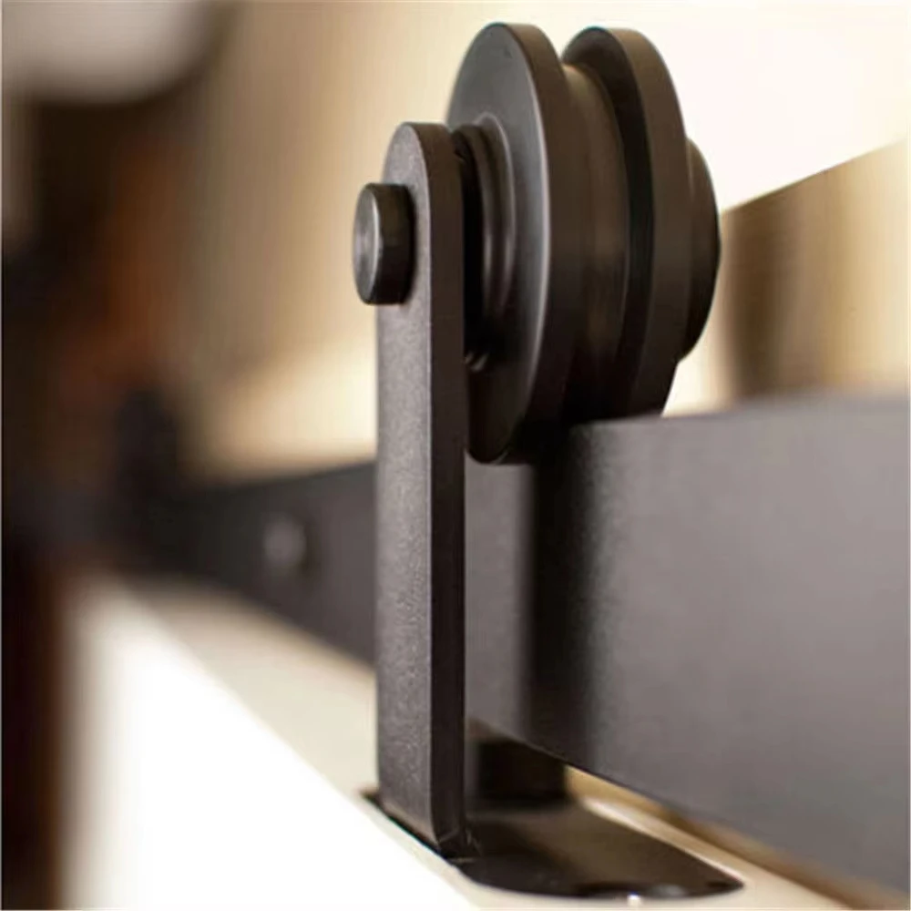 

Stylish and Durable Industrial Carbon Steel Sliding System Roller Track Barn Door Hardware Set