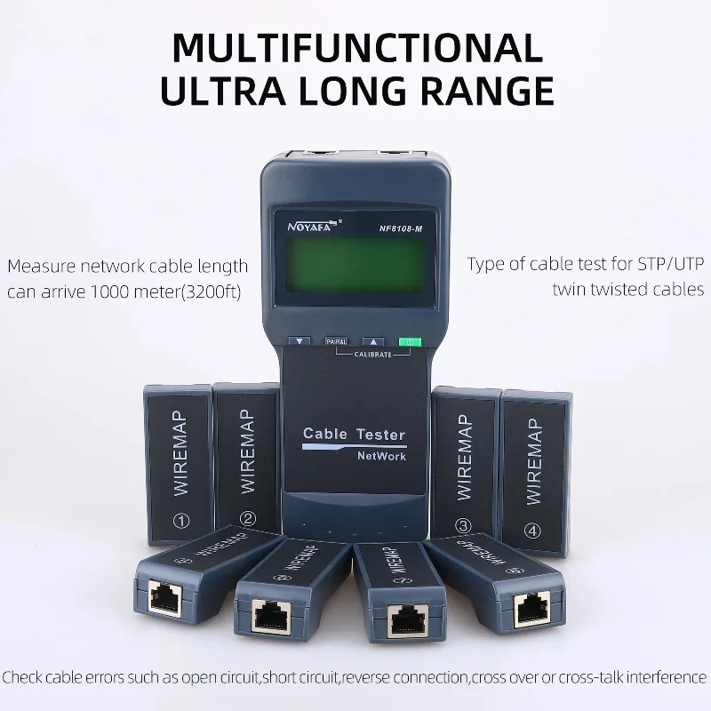 NOYAFA NF-8108M High Precision Cable Length Tester 1000M Network Wire Breakpoint Detector