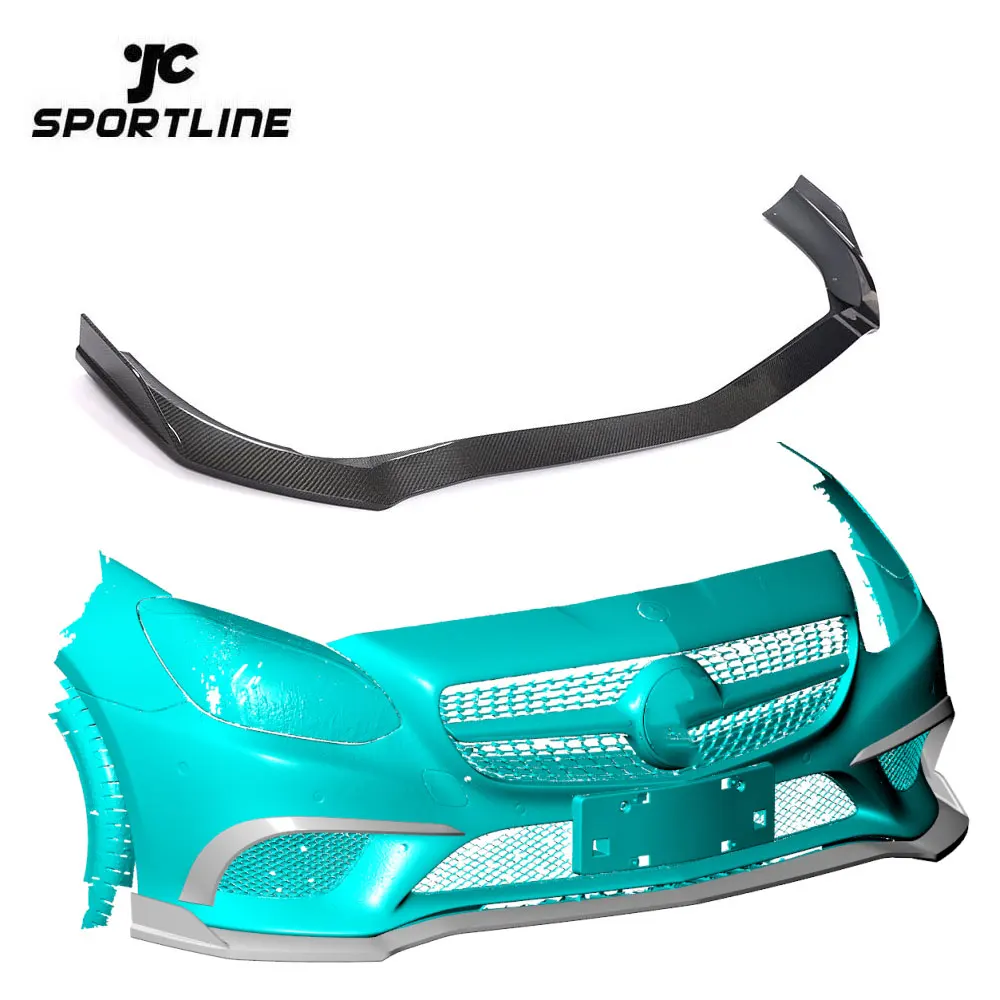 

Модифицированный роскошный передний спойлер из карбона для Mercedes-Benz SLC-Класса R172 (SLC180, SLC200, SLC300) кабриолет, 2-дверный, 2016-2019 гг.