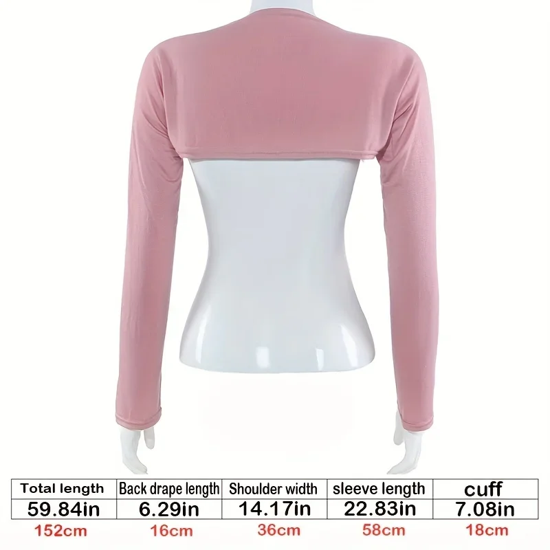 الصلبة اللون قاع شال الكتف غطاء للأكمام واقية من الشمس شال لينة مرونة غطاء للذراع التفاف شال القيادة عادية #5