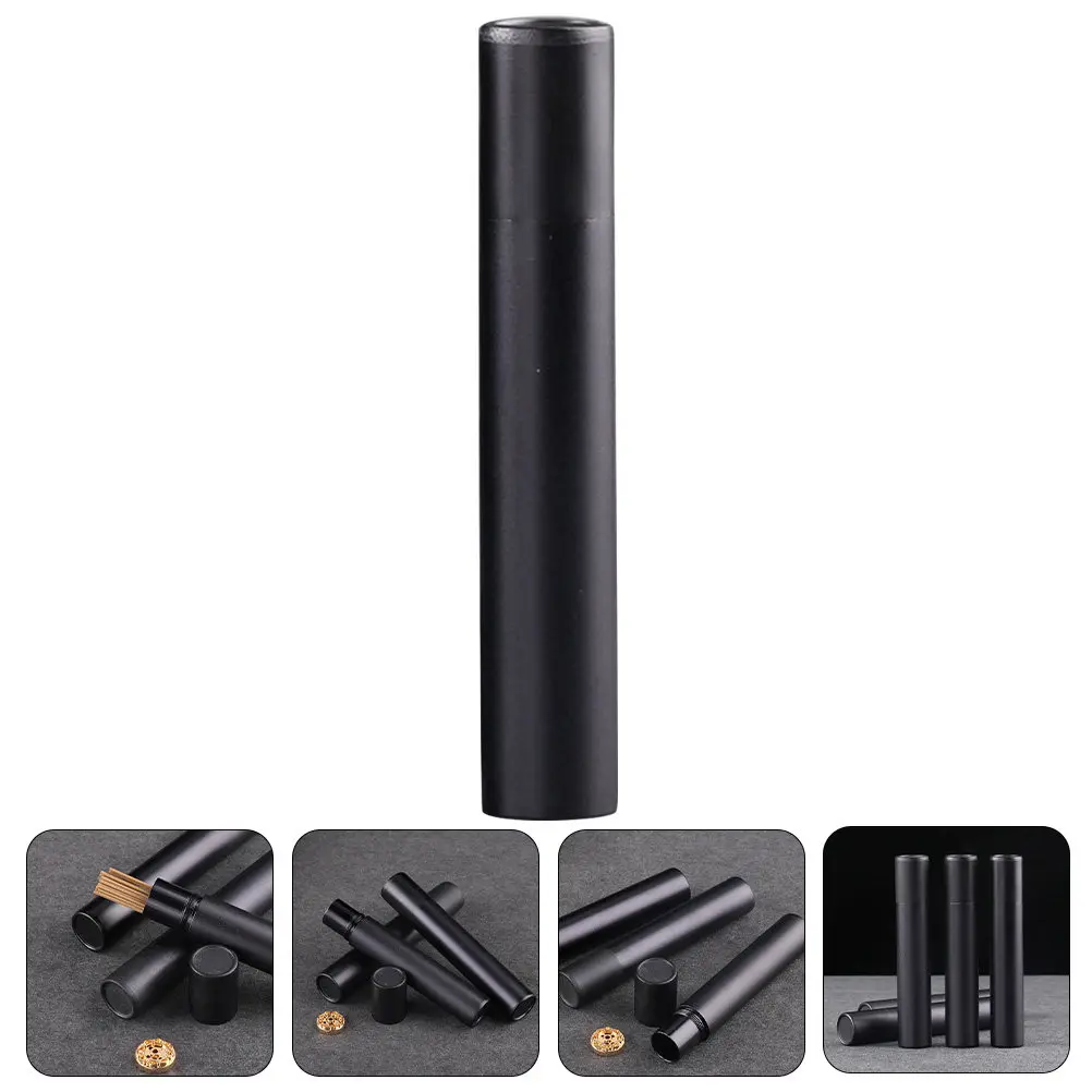 Aluminum Alloy Incense Tube Portable Metal Incense Stick Holder Small Lightweight Travel Storage Container Aromatherapy Home