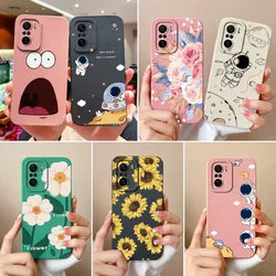 Case For Redmi K40 Gaming Flower Upgrade Camera Protection Phone Cover For Redmi K 40 Pro K40S Soft Liquid Silicone Coque Fundas