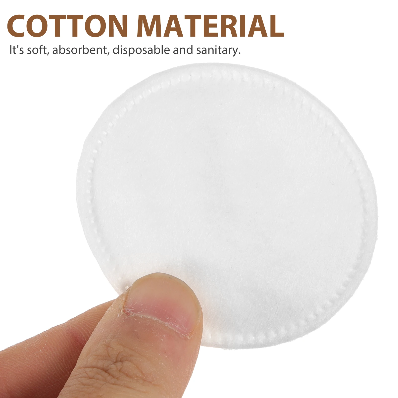 

200 pcs Thickened Cotton Rounds Disposable Easy Use Lightweight Perfect Makeup Removal Skin Care Facial Pads Cotton