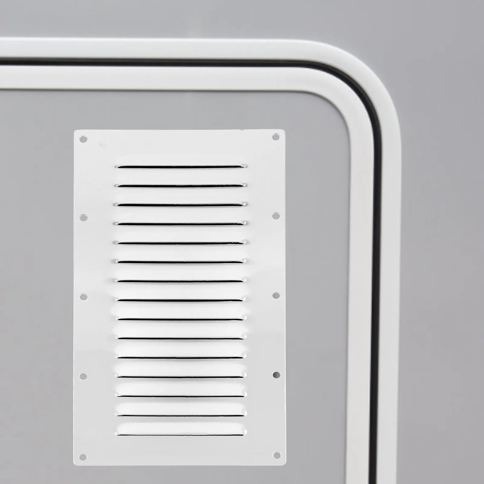 Yacht Vent Cover Replacement Air Vent Grille for Marine Boat Stainless Steel Rectangular Louvered Flush Ventilation Cover