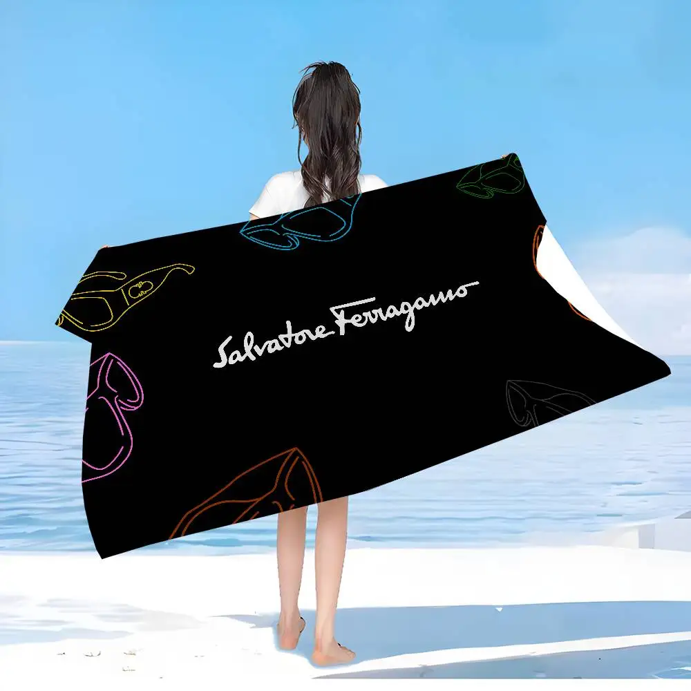 S-Salvatore F-Ferragamo Big Microfiber Beach Towels Quick Dry Towel Sand Beach Towels Pool Towel For Travel Swim Pool Yoga