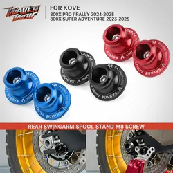 Rear Swingarm Stand M8 Screw Axle Stand For Kove 800X Rally Pro Super Adventure Colove KY800X Kaiyue Crash Sliders 2023-2025