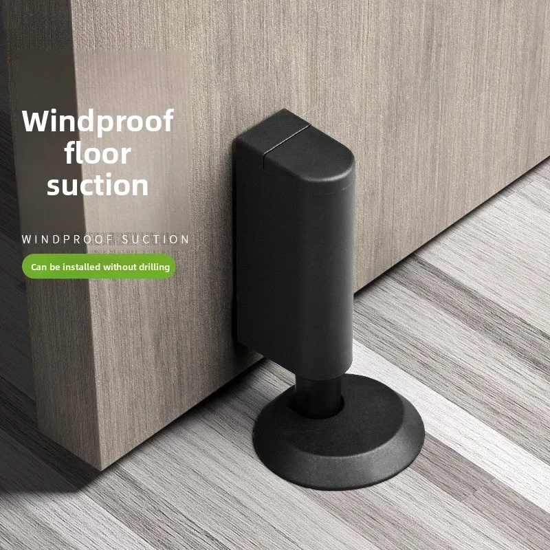 

Windproof Sliding Door Suction Without Punching Bedroom Anti-collision Floor Suction Bathroom Door Stops