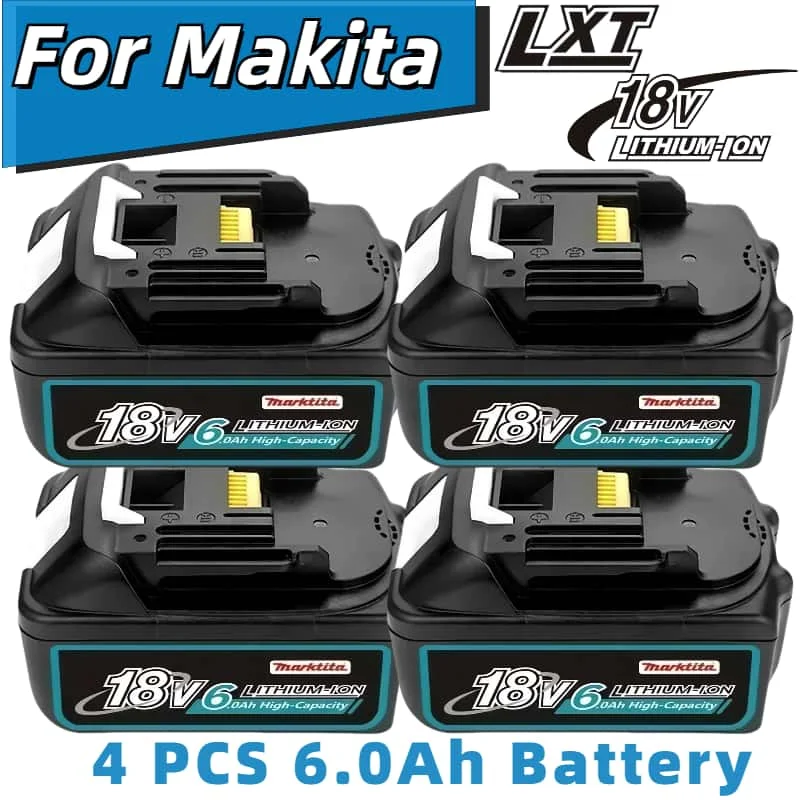 2025 Original/Genuine for Makita 8Ah 6Ah for Makita 18V Battery BL1860 BL1850B BL1850 BL1840 BL1830B Replacement Lithium Battery