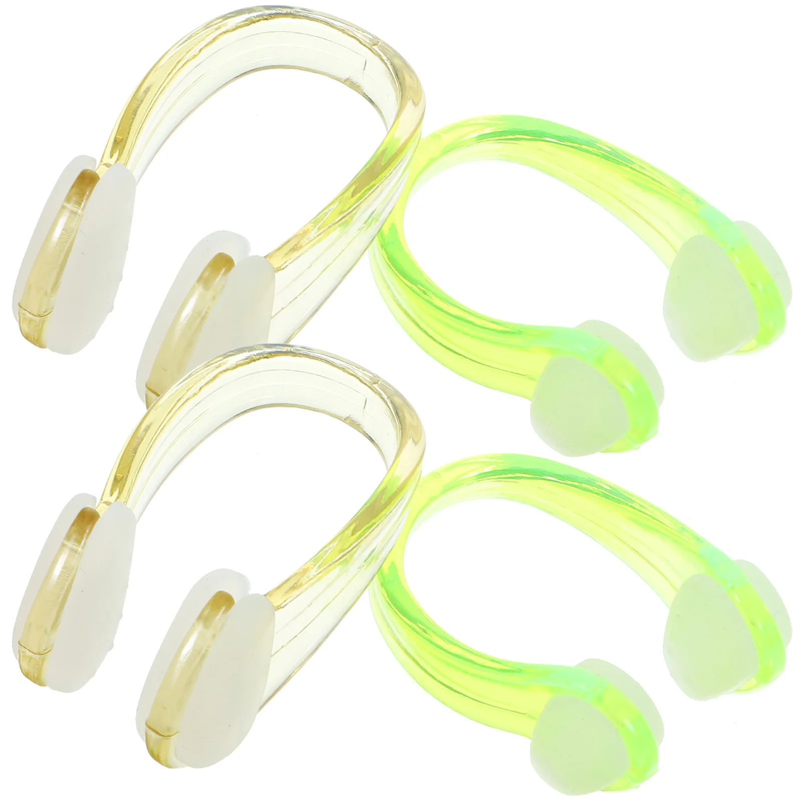 4 قطعة مقاطع الأنف سيليكون للسباحة الكبار دائم عدم الانزلاق مريحة الغوص الأنف التوصيل المحمولة الصغيرة المحمولة مقاطع صغيرة