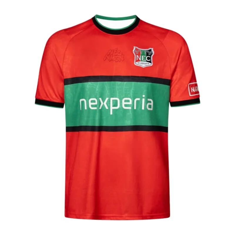 Neue 2026 NEC Nijmegen 2026-27 Saison Heim- und Auswärts-Fußballtrikots, atmungsaktive Kurzarm-Sporttrikots für Erwachsene/Kinder, Familien-Set – Detail 4